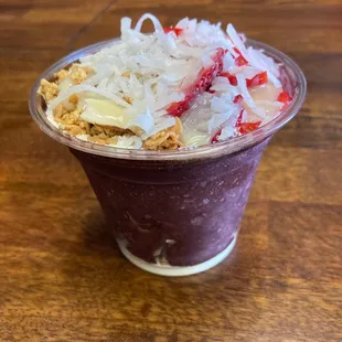 Acai Bowl is a Brazilian superfruit native to the Amazon region. This dark purple fruit certainly packs a lot of nutrition and benefits.