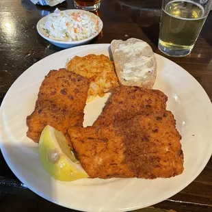 Whitefish with Parmesan potato