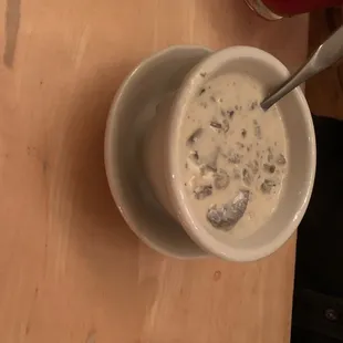 Cream of mushroom wild rice soup