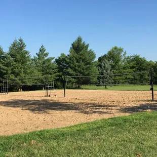 Two Sand Volleyball Courts