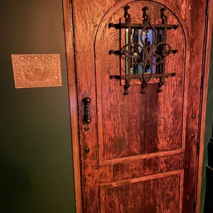 Door to the restroom. It's so pretty.