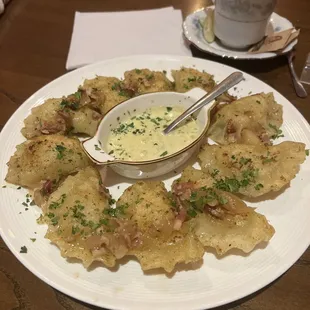 Fried  pierogi $14