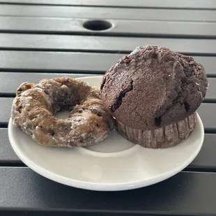 Donut and muffin