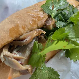 Grilled pork Bahn Mi was not good