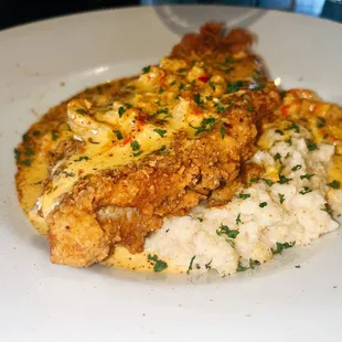 Catfish with Grits