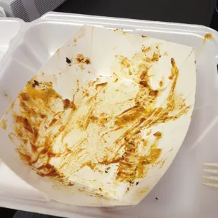 Gangsta Grilled Cheese Sandwich..Mesquite smoked beef brisket topped w/ bacony mac-n-cheese &amp; Q UP! BBQ sauce. Demolished....