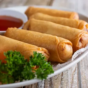 Fresh crispy eggrolls available daily!  Choose from our selection of pork, chicken, fish, vegetarian, or shrimp/crab/pork options.