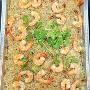 Cellophane noodles with shrimp and crab