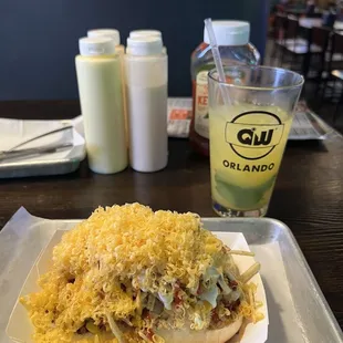 Special Hot Dog &amp; Mango Mojito (made with real mango pulp!)