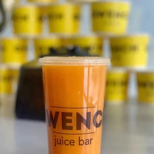 a cup of juice