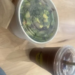 Acai N&apos; Kale - Green Blend and Avocado-Quinoa Salad