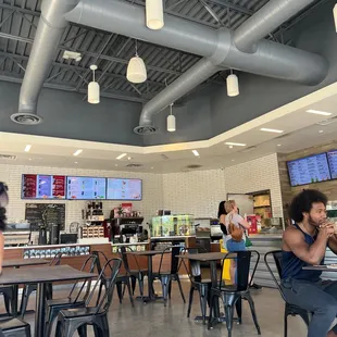 a woman sitting at a table