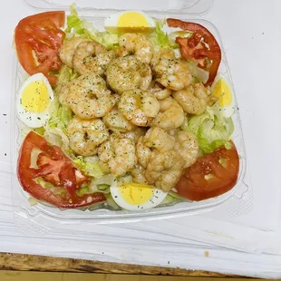 Grill shrimp salad