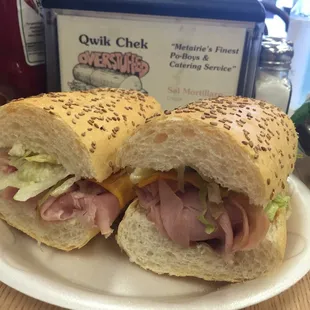 Ham, dressed, added American cheese