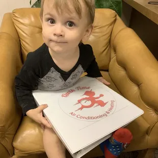 Our future tech in training.. need AC repairs give us a call (661) 747-8369