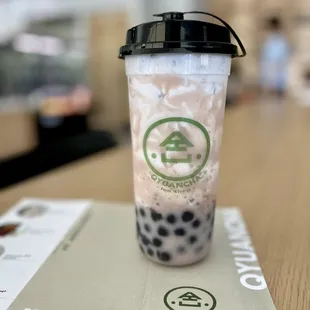 Taro sago. I don't like it. The coconut milk base is just way too thick to my liking. Taro topping and boba is great though!