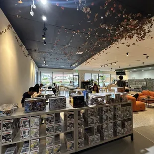 Small store selling merch in the corner