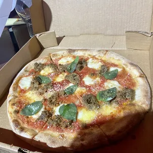 Margherita Pizza add meatball