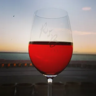Syrah Rose with a bay view!