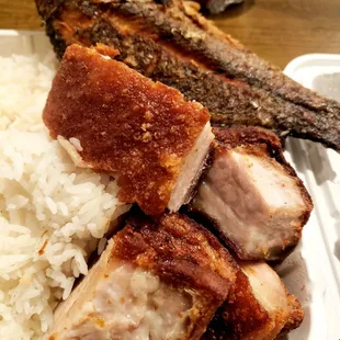 Tilapia and lechon