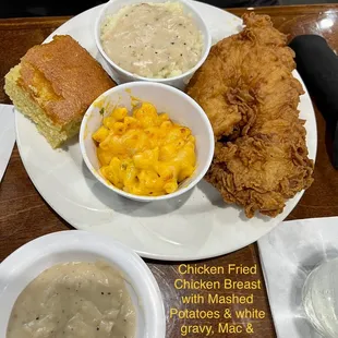 The chicken fried chicken was very juicy!