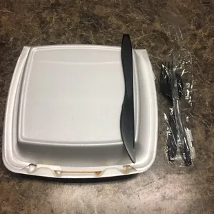 Size of small carry out container