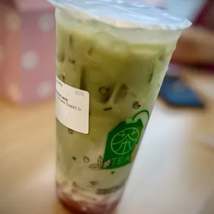 Strawberry Matcha Latte