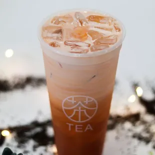 a cold drink with ice