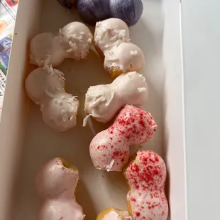 Ube, coconut pandan, strawberry