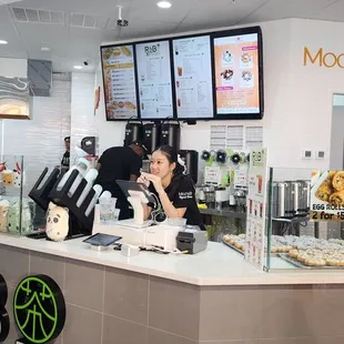 customers at the counter