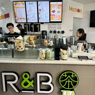 customers at the counter