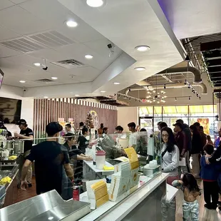 customers at the counter