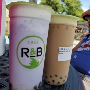 Taro Stormy &amp; House Milk Tea