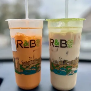 Thai Tea and Jasmine Milk Tea!