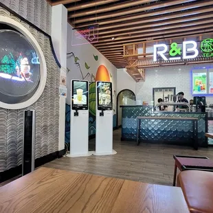 the interior of a restaurant