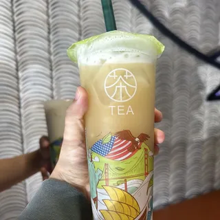 Lychee Nitro Green Milk Tea