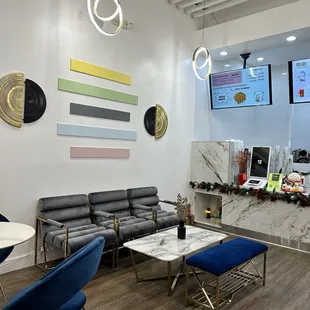 interior, sushi and sashimi