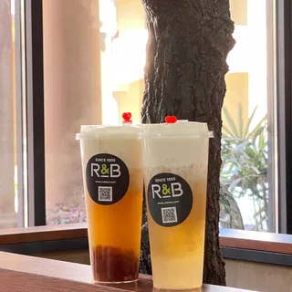 Rose Oolong Milk Tea w/ Salted Cheese