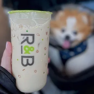 Roasted Oolong Milk Tea, 50% sweet ($5.49)