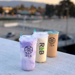 Taro Stormy (Rate: 5/5), Cereal Milk Tea (Rate: 5/5), and Hokkaido Milk Tea (Rate: 3/5)