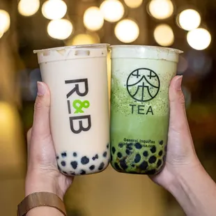 Milk Tea and Matcha Latte