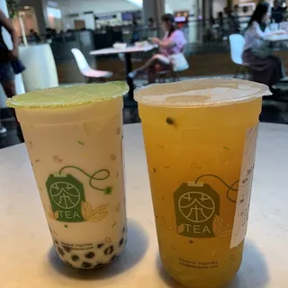 Honey Green Milk Tea