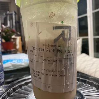 Black Milk Tea w/ Cheese Cream