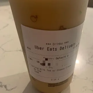 Rose Oolong Tea w/ Cheese Cream