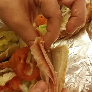 Sandwich with extra meat lol