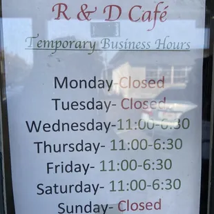 ***NEW HOURS OF OPERATION*** (Side note: Just checked today at 10/8/2022)