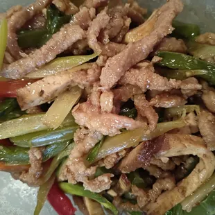 shredded pork with dried tofu