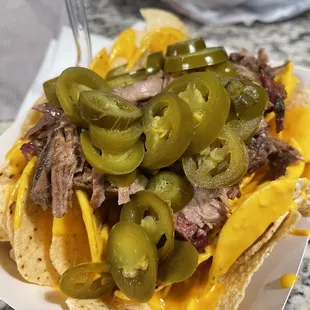 Brisket nachos