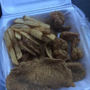 2 piece tilapia + 6 shrimp