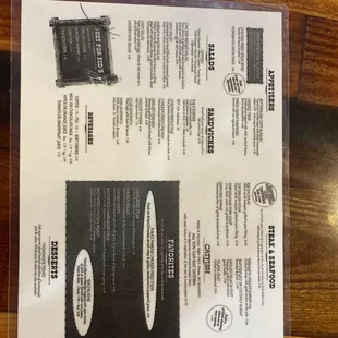 Menu-Lunch and Dinner